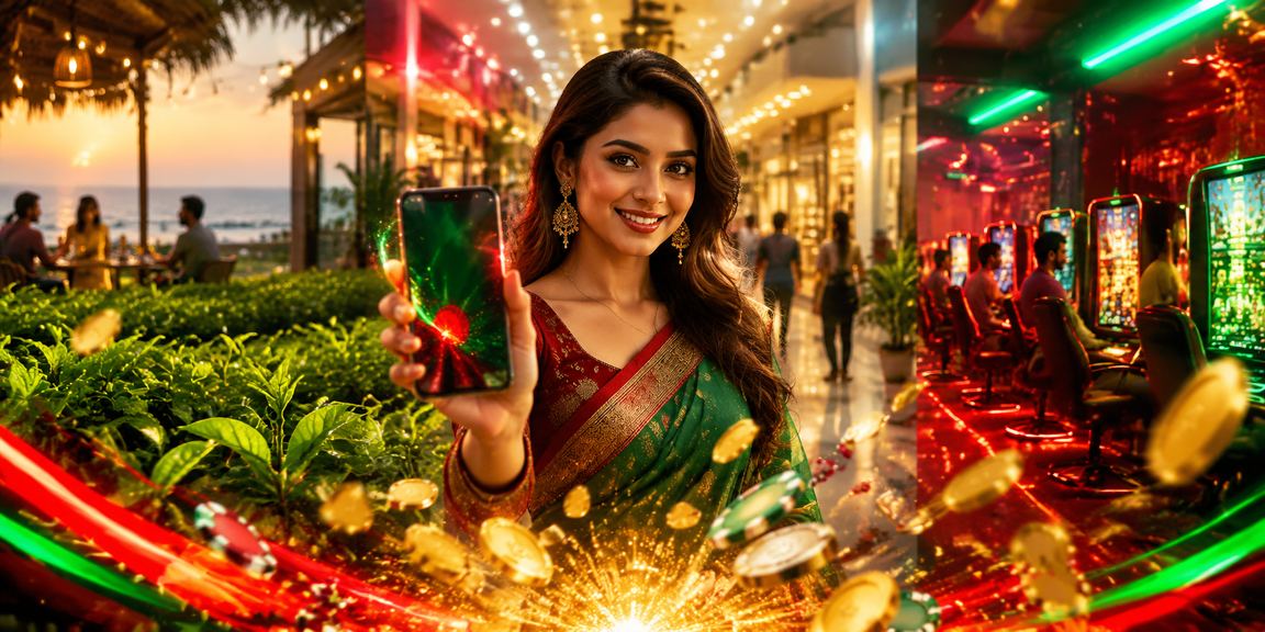 কক্সবাজারে মোবাইল ক্যাসিনো অ্যাপে লাল-সবুজ ইন্টারফেসে বোনাস দেখছেন একজন ব্যবহারকারী