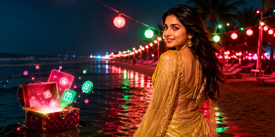 কক্সবাজারে শাড়ি পরিহিত মহিলা মোবাইলে পেমেন্ট ও পুরস্কার লেনদেন করছেন